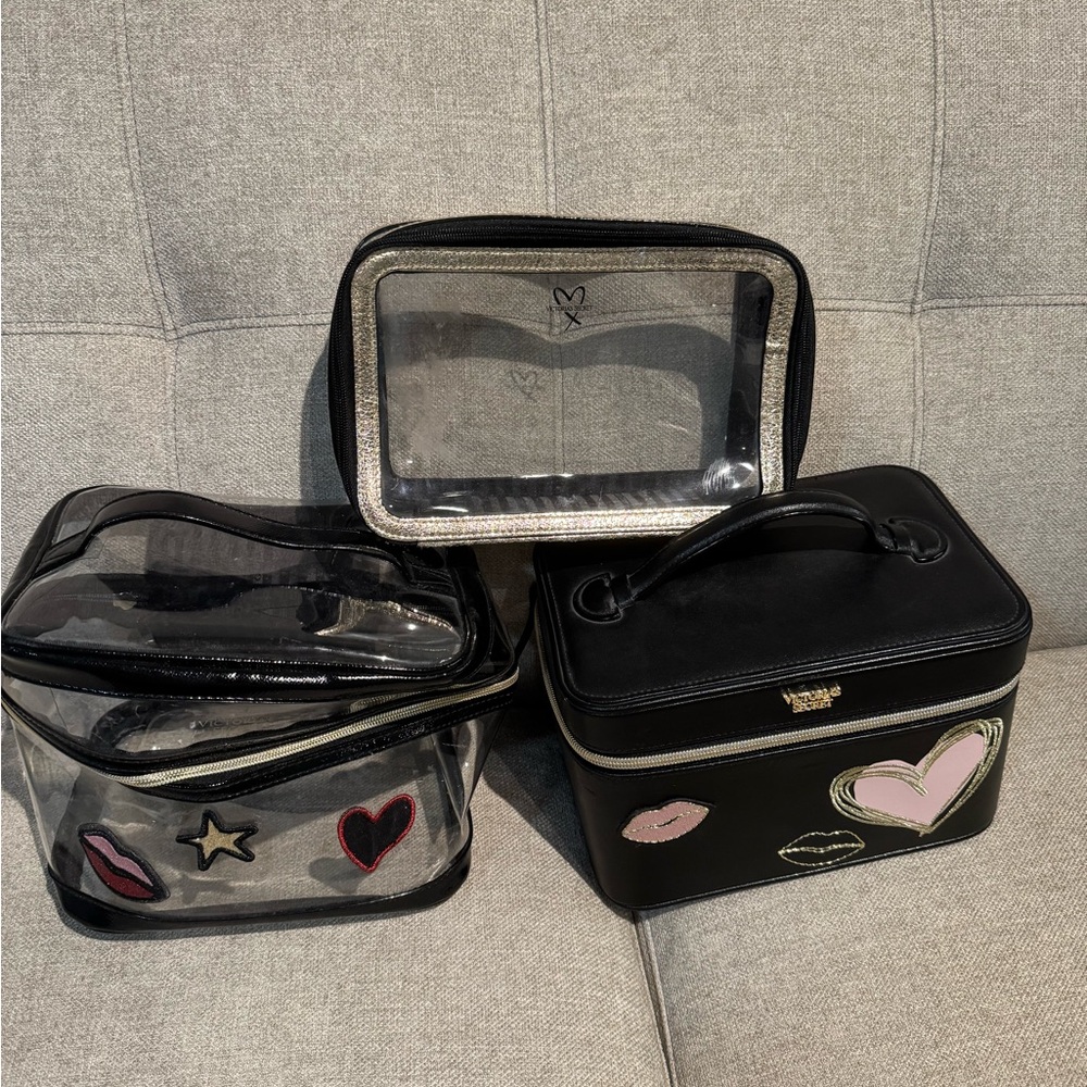 Victoria Secret Make up Bags Train Case